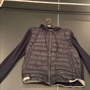 Moncler Vest Hoodie Navy